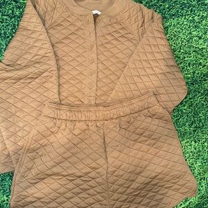DSG Quilted Tan Lounge Pants